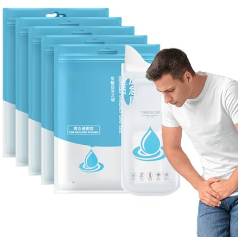 Bolsa de orina para coche, bolsa de vómito de avión de 700 ml, bolsa portátil para enfermedades del coche, multifuncional, a prueba de fugas, desechables, olores, bolsa de viaje para niños, camping,