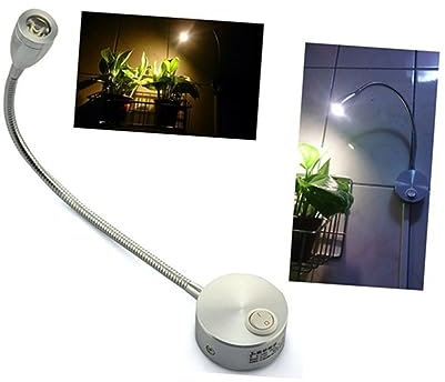 HOMSFOU 3w Lampada Da Parete Led Flessibile Con Braccio Rotante Luce Bianca Per Comodino E Lettura Materiale Tubo