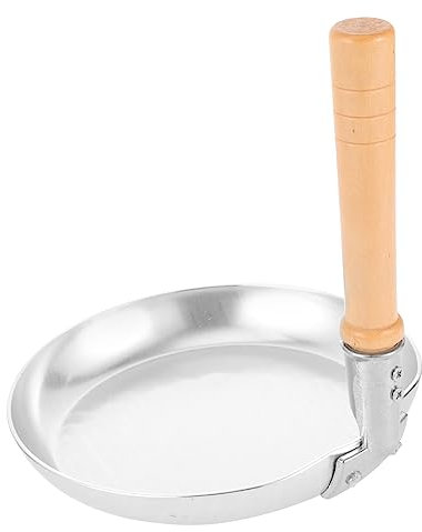 STOBAZA Kleine Edelstahl Bratpfanne Ohne Beschichtung Für Eier Pfanne Mit Hohem Rand Leichter Öl Erhitzbarer Skillet Für Camping Indoor Outdoor Kochen Japanischer Oyakodon Pfannentyp