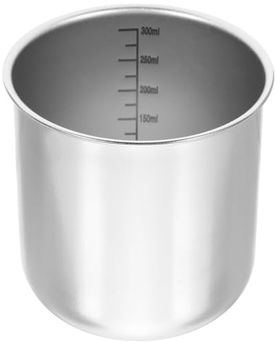 Cabilock Verre Doseur Inox Pour Riz Gobelet Mesure Riz Compatible Cuiseur À Verre Mesureur Inox 300ml Doseur À Pour Porridge Soupe Cuisine Maison