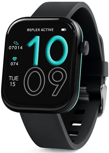 Reflex Active Series 40 AMOLED Smart Aluminium Charcoal Strap Calling Watch