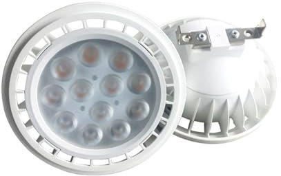 JHXHFJXZ 1PC 3000-6000K LED Spotlight Bulb AR111 LED Light Source GU10 G53 Head 12W 15W Multi-Angle Daylight Blub Suitable for Garages, Warehouses, Factories(Cool White 6000K,GU10)