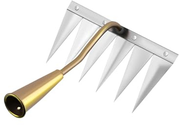 YRTUOP Rastrello Diserbante Resistente - Estirpatore Manuale Per Erbacce - Attrezzo Multifunzione Antiruggine Per Prato E Giardino