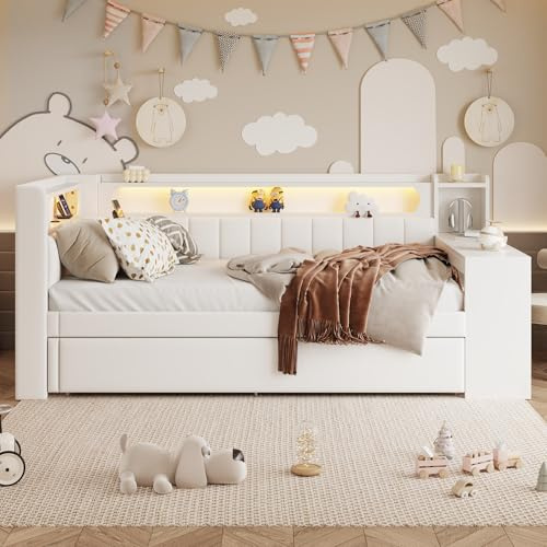 Arhatreya Gepolstertes Einzelbett 90x200 cm