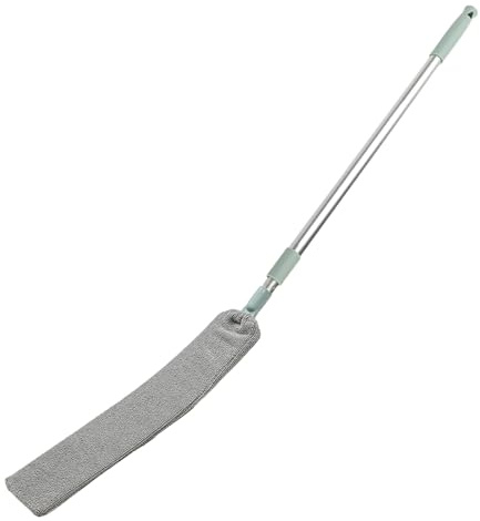 Dépoussiéreur pour espaces restreints, Brosse en Microfibre pour Dessous d'appareils électroménagers avec Manche Extensible, plumeau Plat rétractable pour Meubles et espaces restreints