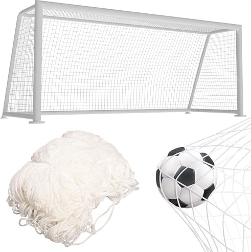 Zenselect Fußballtor tornetz, Tornetz 300x200cm 2 Pack, Robuste Netze, Polypropylenfaser für Fußballtor Sportspiel Fußball und Langhockey-Training