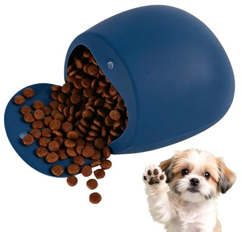 Riñonera Adiestramiento Canino Porta Premios Bolsillo De Silicona Con | Bolsa Portátil De Snacks Caninos En Hogar Viajes Paseos Exterior Ejercicio Camping Y Senderismo