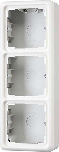 Jung CD583AW Aufputz-Kappe mit Rahmen 3-Fach