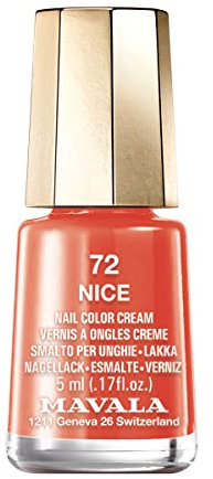 MAVALA Nagellack Farbe Nice 72, korallenrot, 5 ml