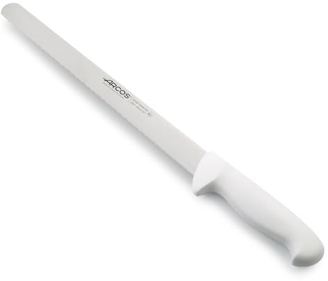 Arcos Séries 2900 - Couteau à Pâtisserie Couteau à Gâteau - Lame Acier Inoxydable Nitrum 300 mm - Manche Polypropylène Couleur Blanc