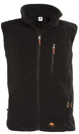 Alpenheat eldfleece, uppvärmd fleeceväst, unisex väst att dra neråt, värmd fleeceväst