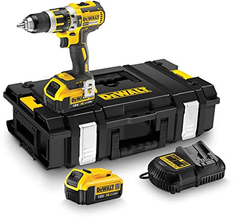 Dewalt DCD795M2-GB Compact Lithium-Ion Brushless Hammer Drill Driver, 18V, 35.99cm x 11cm x 35.99cm