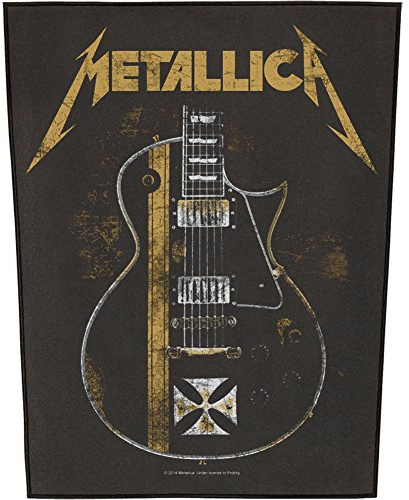 Metallica Toppe Hetfield Guitar 14.2x11.8 inches Rechteckig 1 Stück Heavy Metal / Rock Rückenaufnäher