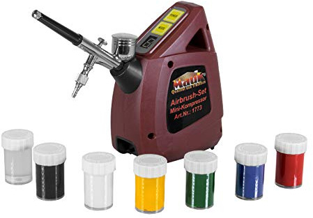Mauk Airbrush Set Mini Double Action inkl. Tragetasche und Zubehör