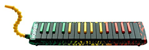 HOHNER AirBoard, Rasta 32, Blow Flow Mundstück, Softcase