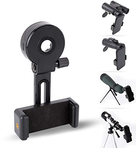 Universal Cell Phone Photography Adapter- LUXUN Smart Phone Adapter Mount-Quick Smartphone Adapter Holder Clip Bracket for Binoculars Telescope Monocular Spotting Scope Microscope Accessories