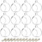 Sziqiqi 8cm Boule en Verre a Suspendre - 12 Pieces Boule de Verre Photophore Bougeoir Suspendu pour pour Mariage Noël Anniversaire Pâques Halloween Jardin