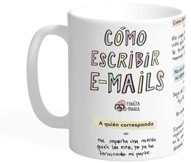 Pedrita Parker Taza desayuno - Como escribir un e-mail - Taza cerámica de 33cl