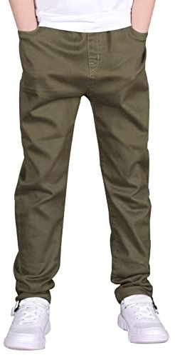 CAMLAKEE Pantalon Cargo Jogger Enfant Bas de Jogging Léger Garcon