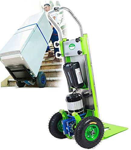 Elektrischer Treppensteigwagen, elektrische Sackkarre zum Auf- und Absteigen von Treppen, maximale Belastung 220 kg, arbeitssparende Sackkarre mit Teleskopgriff, bürstenloser 800-W-Motor, 48-V-24-A-Li