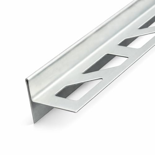 Dederer Systems - Gefälleprofil Dusch-, Keil-Profil 11 mm, Gebürstet, V2A Edelstahl (Rechts, 150 cm)