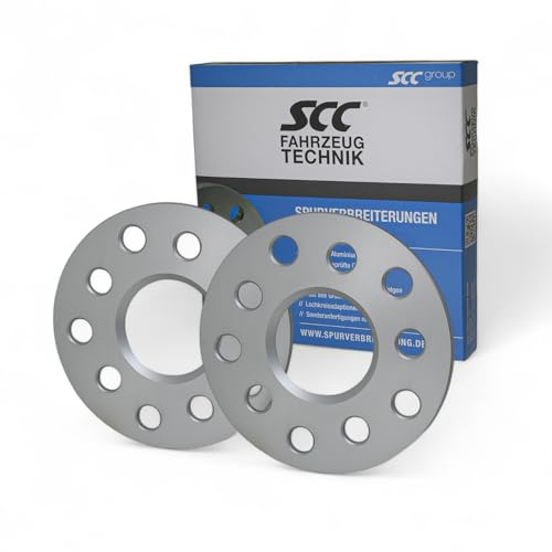 SCC Spurverbreiterungen Spurplatten 2x4mm 5x100-5x112 10321E kompatibel mit Volkswagen Vento