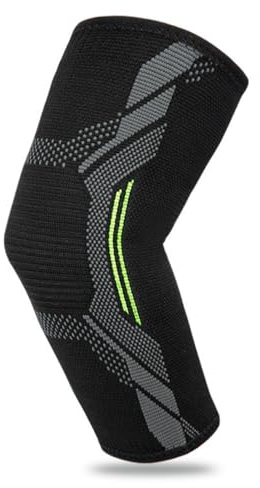 MIVORA Armbågsbandage, professionell armbågsbandage män kvinnor, armbågsskydd för vänster/höger, kompression armbågsbandage för tennisarm och senantändning (L)