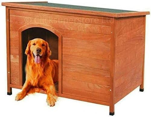 Dog Kennel Kennels House With Removable Floor Easy Clean Outdoor Pet House Shelter Wooden Animal Hut, Brown WINNER 2024*