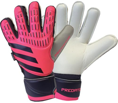 adidas Predator Fingersave Junior Torwarthandschuhe Größe 7 Turbo/Aurora schwarz