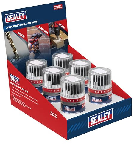 Sealey Combination Drill Bit Sets, Display Box of 6 -AK5711DB