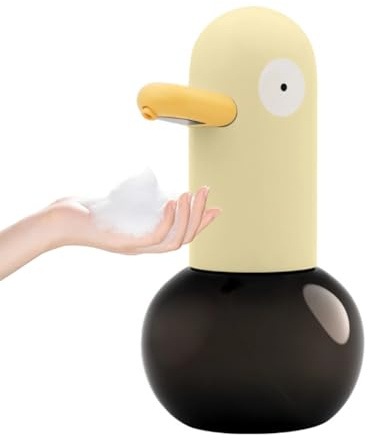 Automatischer Schaumseifenspender, Berührungsloser Cartoon-Enten-Handseifenspender, Wiederaufladbares 1800-mAh-Design, Präziser Sensor, Niedlicher Intelligenter Seifenspender für