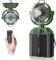 Ventilateur de Camping Avec Seau 6L et LED, 20000mAh Battery Portable Misting Fan, 3 Modes de Brumisation, Oscillation Verticale 45°, Ventilateur de Brumisation pour le Camping/Pêche/Voyage, Vert