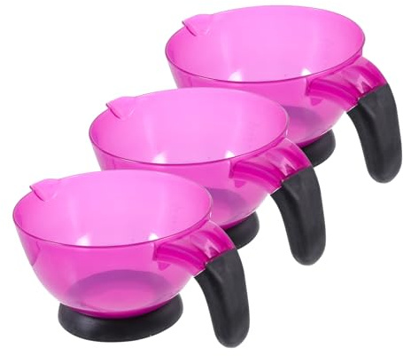 minkissy 3piezas Cuenco Para Teñir El Cabello Silicona Resistente Peluquerías Unidades