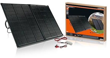 OSRAM BATTERYcharge SOLAR 200W, tragbares Solarmodul für netzunabhängige Stromversorgung, Solar-Batterieladegerät, faltbares Solarmodul mit integriertem Ständer, mit Überladeschutz