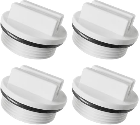 Poolrohrstopfen Set,1,5-Zoll-Pool Spa-Rücklaufleitung Überwinterungsstopfen Filter Ablassschraube mit O-Ring,Winterkappe Für Einlaufdüse Verschlussstopfen,4pcs