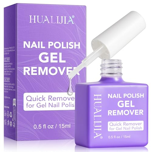 Gel Nail Polish Remover, Gel Polish Remover 15ml, Quick & Easy Remove Within 2-5 Minutes, Not Hurt Nails