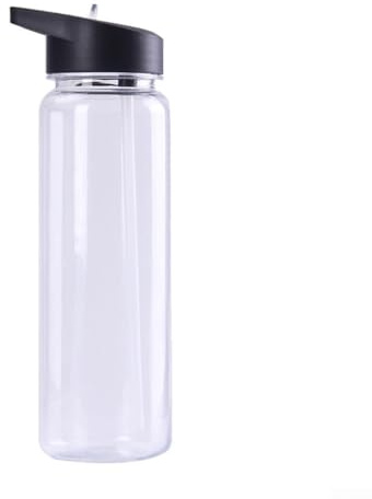 Borraccia sportiva da 750 ml, per attività all'aperto, portatile, a prova di perdite, con coperchio superiore in paglia, infrangibile, in poliestere, senza BPA, per yoga, pesca, escursionismo