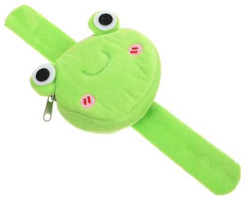 GARIOUANS Pulsera de Muñeca para Niños Banda de Bofetadas Verde 2 Piezas Monedero Ligero Flexible para Fiesta y Juego Infantil
