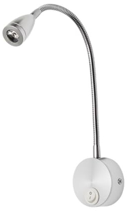 Hoement Lampada da Parete LED Flessibile Luce Bianca Fredda per Camera da Letto Applique con Collo d Oca per Lettura