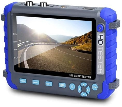 Monitor di prova CCTV, Monitor LCD Da 5 Pollici Per Telecamera Di Sicurezza CCTV Tester 8MP 4K Per Test Video Camma Analogica 4 IN 1 TVI AHD CVI,for telecamere CCTV Tester Ingresso