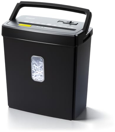 Wingwise Paper Shredder for Home Office, 10 Sheets Cross Cut Credit Card Shredder with 4 Gallons Basket, Portable Handle, P-4 High Security