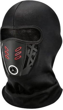 comenem Sturmhaube Winter, 2026 Neu Winter Rider Warm Balaclava Skimaske, 3D Design Wintermütze Herren Winter Herren Damen Sturmmaske Winddicht Skimaske für Outdoorsports (1Pcs)