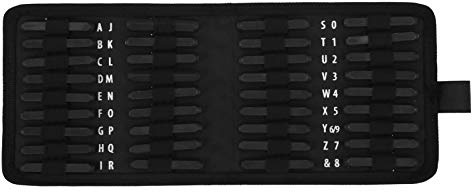 Baxnore 36 pièces en métal en acier Alphabet numéro lettre poinçon tampon Kit 5mm outil de marquage pour automobile moto bricolage métal artisanat ensemble d'estampage durable