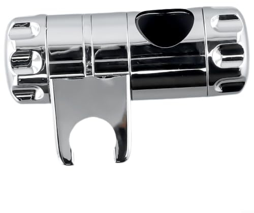Verstellbarer Duschkopf-Schieberhalter, Ersatz, verchromt, 25 mm, Halterung für Duschstange, Schiebestange mit starker ABS-Konstruktion