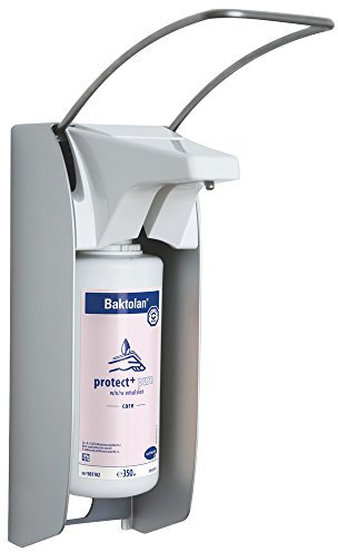 HARTMANN 9810980 Bode Eurodispenser 1 Plus und 1 Plus Touchless Metallspender, Spender mit Kurzem Armhebel, für 350/500ml-Flasche