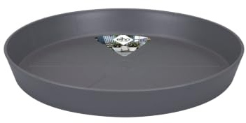 Elho Loft Urban Soucoupe Ronde 41 - Anthracite - Extérieur - Ø 41.3 x H 5.1 cm