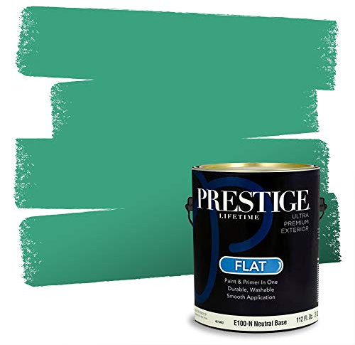 PRESTIGE Paints Exterior Paint and Primer in One, 1 Gallon, Flat, Mint Julep
