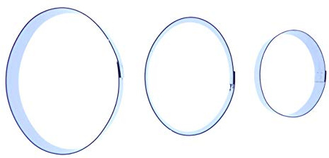 Oval Cutter Set (30/40/50mm) - Stainless Steel Sugarcraft Cutter - Valley Cutter Company - Sugarcraft, Cake Decorating