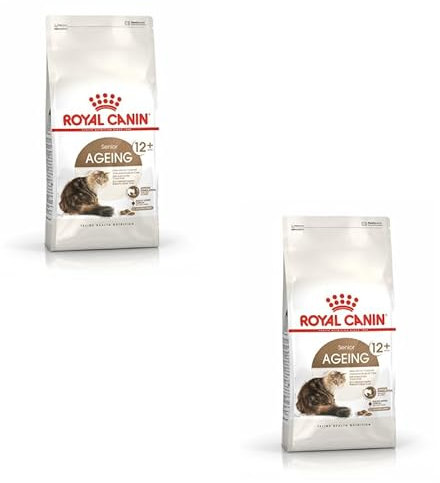 ROYAL CANIN Senior AGEING 12+ | Doppelpack | 2 x 400 g | Alleinfuttermittel für Senior Katzen ab dem 12. Lebensjahr | Kann dazu beitragen die Harnwegsfunktion zu unterstützen