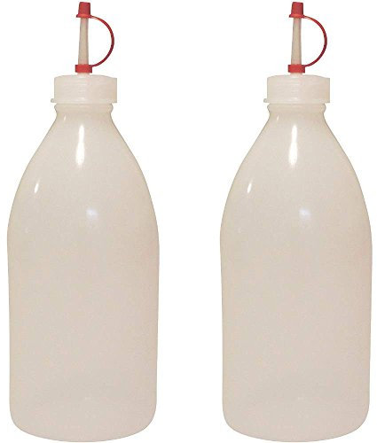 mikken 2 x Medizinflasche 500 ml Spritzflasche Tropfflasche BPA-frei made in Germany, inkl Einfülltrichter